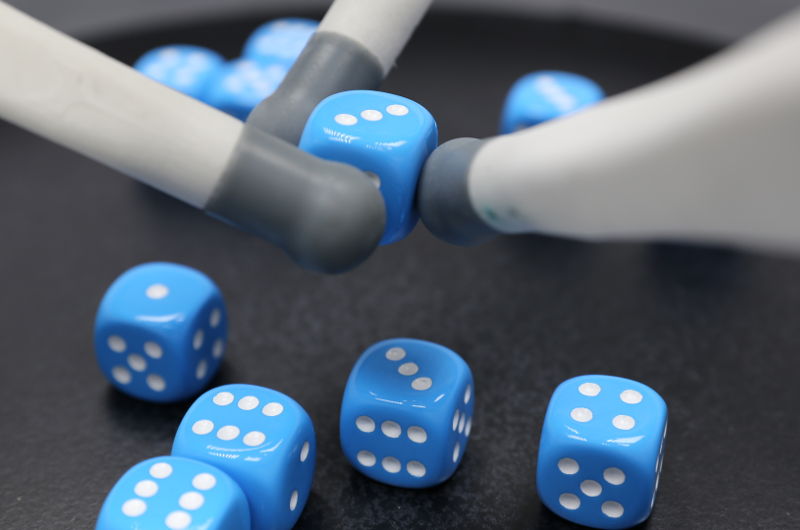 close-up photo of the dice